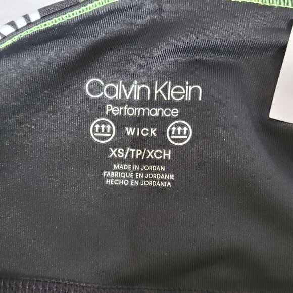 Calvin Klein Black Multi-Color Signature Biker Shorts, High Waisted, Size XS - N - Picture 4 of 5